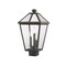 Z-Lite Talbot 3 Light Outdoor Post Mount Fixture, Oil Rubbed Bronze And Seedy 579PHBS-ORB - alternate 1